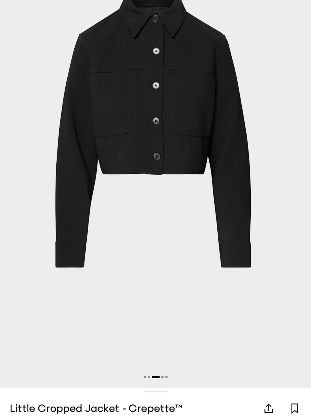 Little Cropped Jacket - Crepette™ in Black